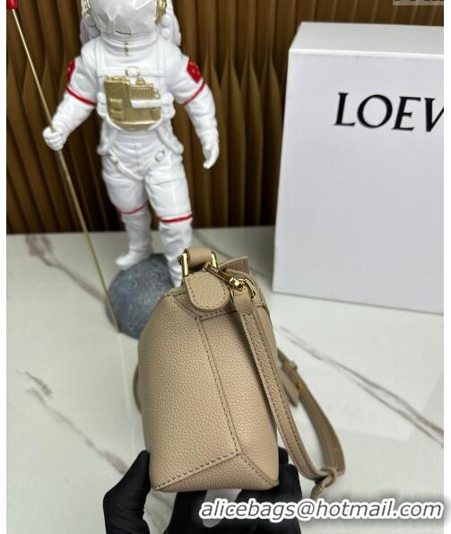 Reasonable Price Loewe Mini Puzzle Edge bag in Grained Calfskin 062221 Beige 2023