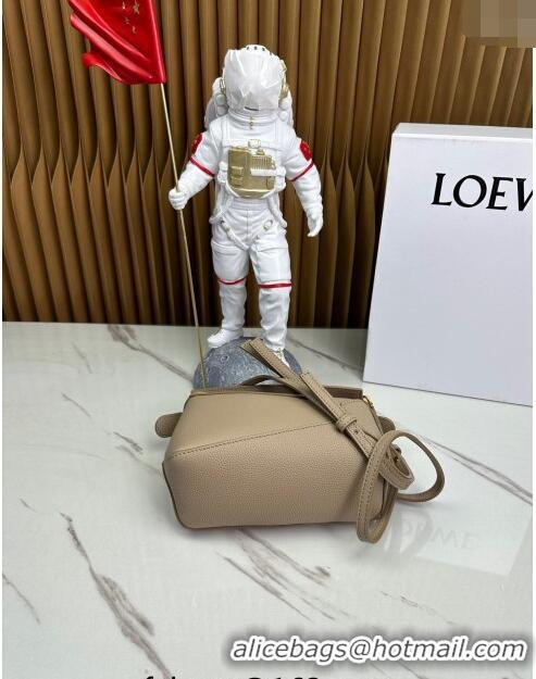 Reasonable Price Loewe Mini Puzzle Edge bag in Grained Calfskin 062221 Beige 2023