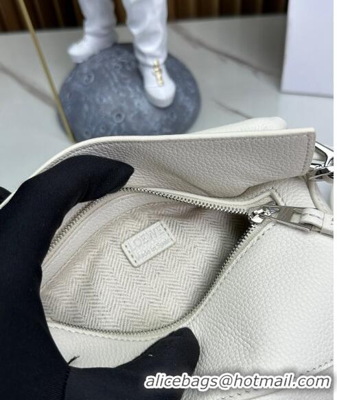 New Fashion Loewe Mini Puzzle Edge bag in Grained Calfskin 062221 White 2023