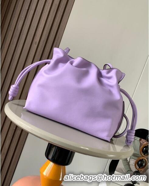 Famous Brand Loewe Flamenco Clutch in Nappa Leather 10856L Purple 2023