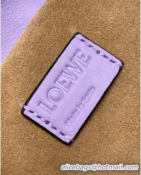 New Style Loewe Mini Flamenco Clutch in Nappa Leather 10855 Purple 2023