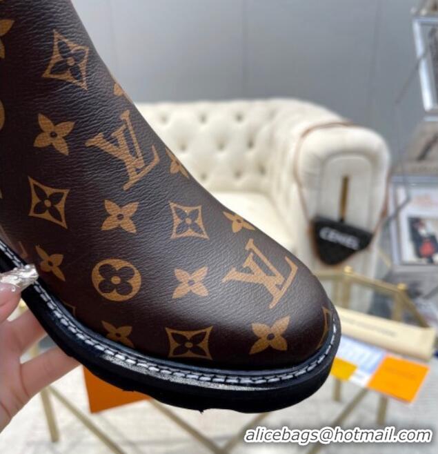 Best Price Louis Vuitton LV Beaubourg Ankle Boots in Monogram Canvas 0226145