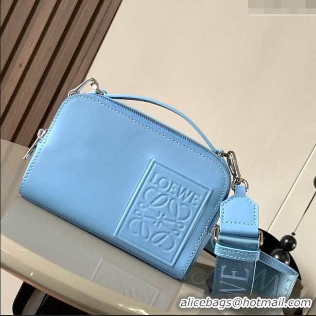 Top Quality Loewe Mini Camera Crossbody bag in Classic calfskin 062399 Light Blue 2023