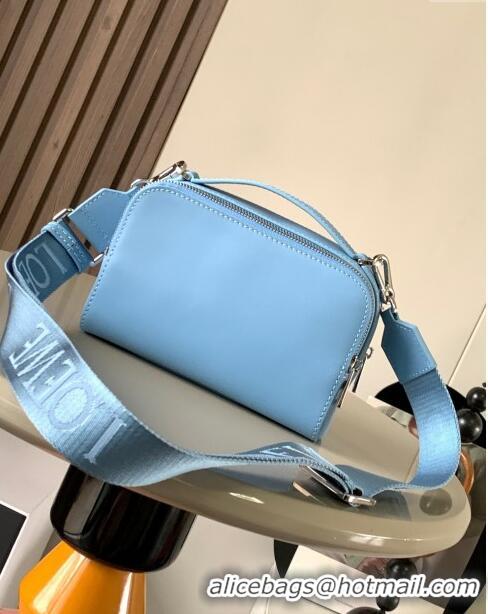 Top Quality Loewe Mini Camera Crossbody bag in Classic calfskin 062399 Light Blue 2023