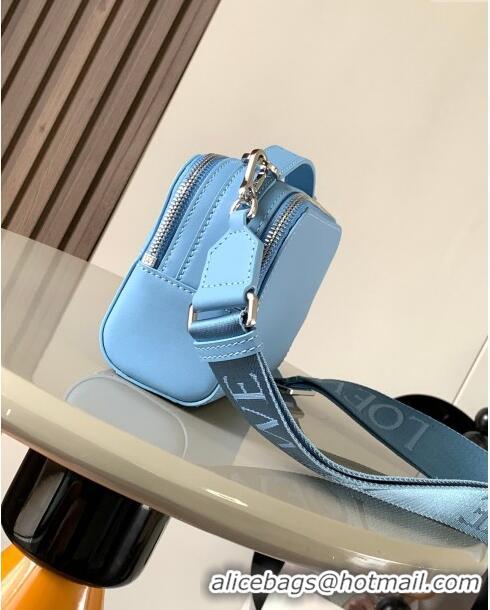 Top Quality Loewe Mini Camera Crossbody bag in Classic calfskin 062399 Light Blue 2023