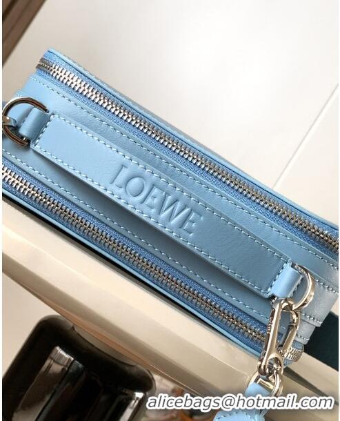 Top Quality Loewe Mini Camera Crossbody bag in Classic calfskin 062399 Light Blue 2023