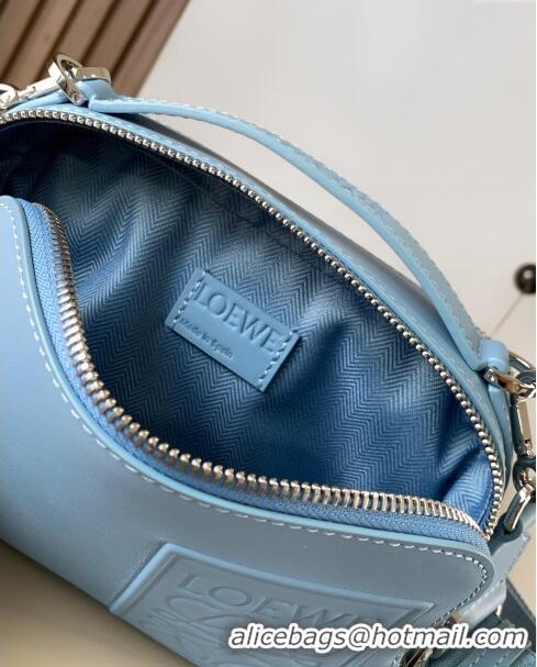 Top Quality Loewe Mini Camera Crossbody bag in Classic calfskin 062399 Light Blue 2023