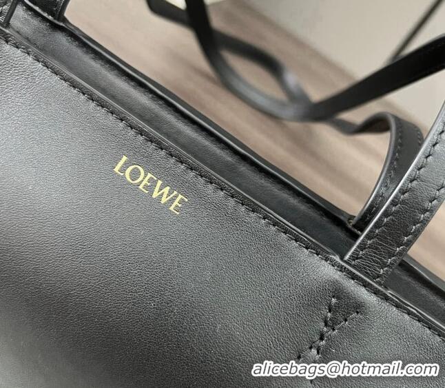 Buy Cheap Loewe Cropped Puzzle Fold bag in shiny calfskin 052313 Black 2023