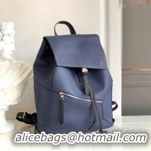 Grade Design Loewe Puzzle Backpack Bag in Grained Calfskin 10288 Blue 2023