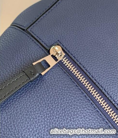 Grade Design Loewe Puzzle Backpack Bag in Grained Calfskin 10288 Blue 2023