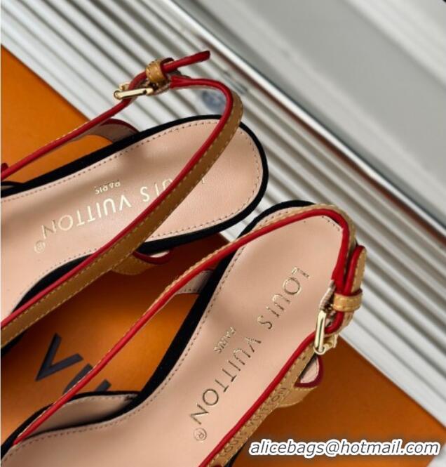 Purchase Louis Vuitton Blossom Slingback Pumps 5.5cm in Suede Black 0320022