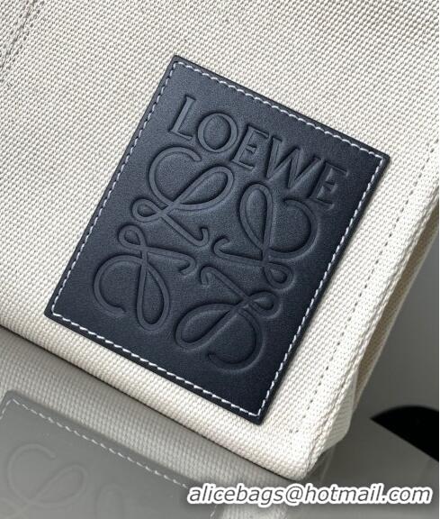 Affordable Price Loewe Cushion Canvas Tote Bag L1062 White/Black 2023