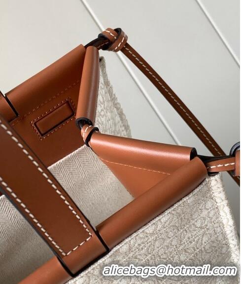 Top Quality Loewe Anagram Cushion Canvas Tote Bag L1062 Brown 2023