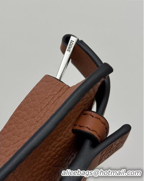 Traditional Specials Loewe T Pouch in Grained Calfskin L2701 Brown 2023 TOP