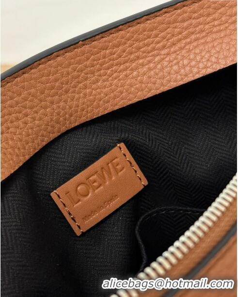 Traditional Specials Loewe T Pouch in Grained Calfskin L2701 Brown 2023 TOP