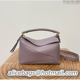 Inexpensive Loewe Small Puzzle Bag in Classic Calfskin 9311L Taro Purple 2023 TOP