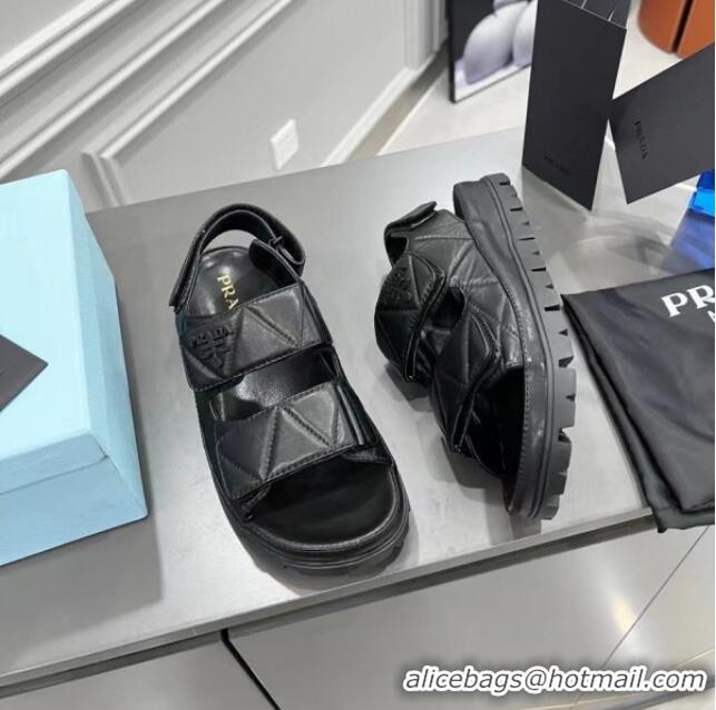 ​Reasonable Price Prada Padded Sandals In Nappa Leather PA8742 Black