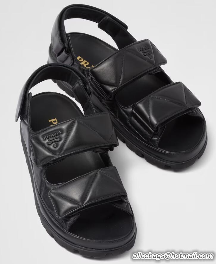 ​Reasonable Price Prada Padded Sandals In Nappa Leather PA8742 Black