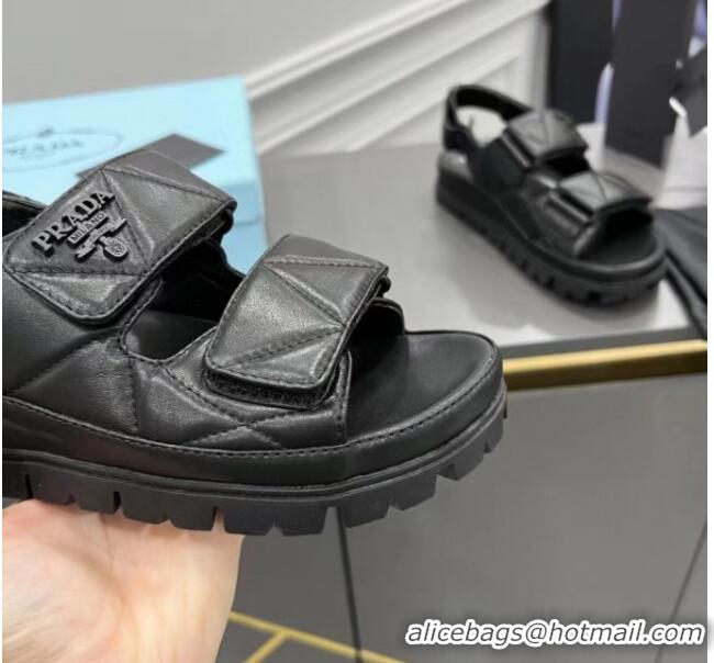 ​Reasonable Price Prada Padded Sandals In Nappa Leather PA8742 Black