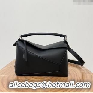 Grade Design Loewe Small Puzzle Bag in Classic Calfskin 9311L Black 2023 TOP