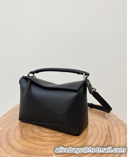 Grade Design Loewe Small Puzzle Bag in Classic Calfskin 9311L Black 2023 TOP