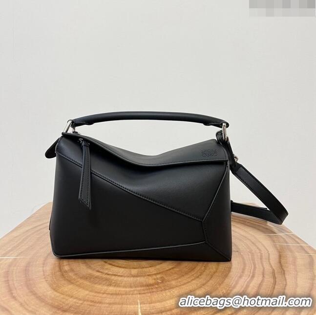 Grade Design Loewe Small Puzzle Bag in Classic Calfskin 9311L Black 2023 TOP