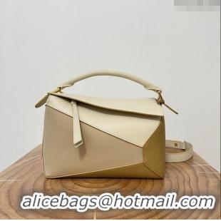 Low Price Loewe Small Puzzle Bag in Classic Calfskin 9311L Off-white/Beige 2023 TOP