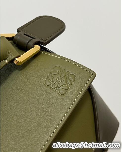 Famous Brand Loewe Small Puzzle Bag in Classic Calfskin 9311L Olive Green/Khaki Green 2023 TOP