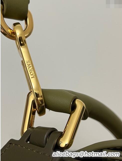 Famous Brand Loewe Small Puzzle Bag in Classic Calfskin 9311L Olive Green/Khaki Green 2023 TOP