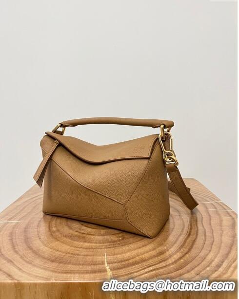 Super Quality Loewe Small Puzzle Bag in Soft Grained Calfskin 8010L Toffee 2023 TOP