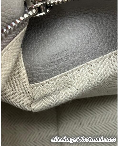 Low Cost Loewe Small Puzzle Bag in Soft Grained Calfskin 8010L Pearl Grey 2023 TOP