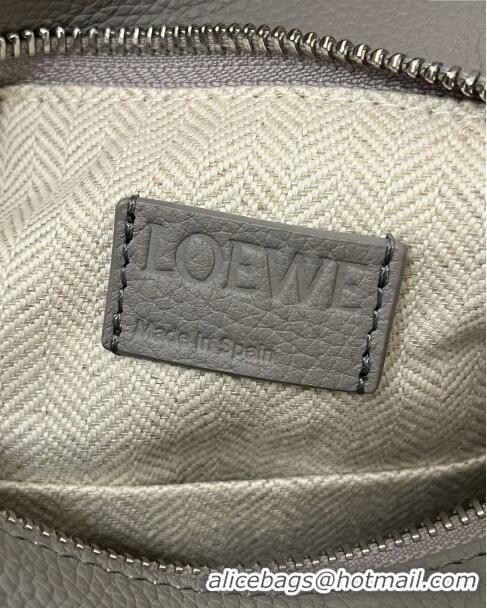 Low Cost Loewe Small Puzzle Bag in Soft Grained Calfskin 8010L Pearl Grey 2023 TOP