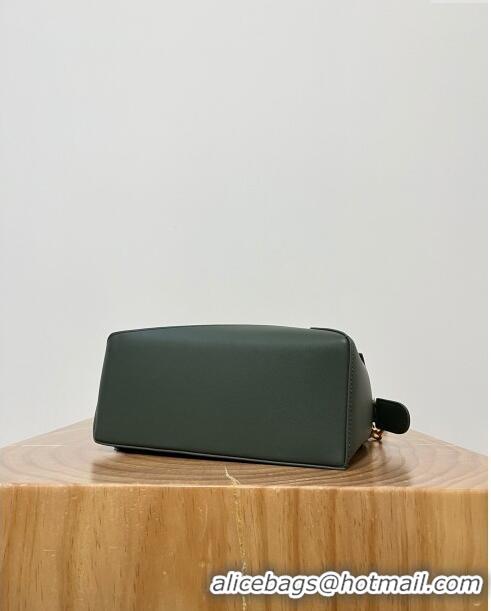 Promotional Loewe Small Puzzle Bag in Classic Calfskin 9311L Bottle Green 2023 TOP