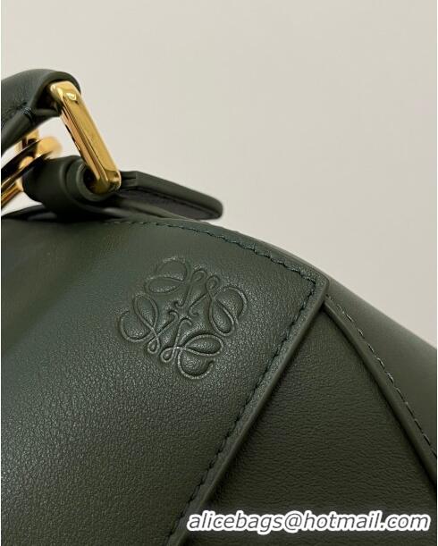 Promotional Loewe Small Puzzle Bag in Classic Calfskin 9311L Bottle Green 2023 TOP