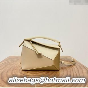 Top Quality Loewe Mini Puzzle Bag in Classic Calfskin 9310L Off-white/Beige 2023 TOP