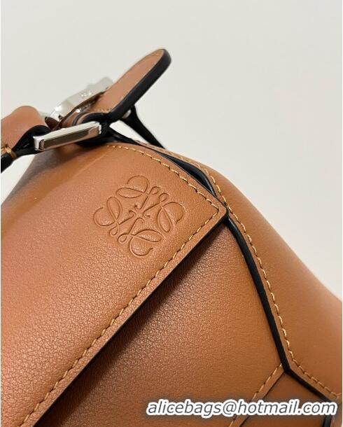 Super Quality Loewe Mini Puzzle Bag in Classic Calfskin 9310L Caramel 2023 TOP