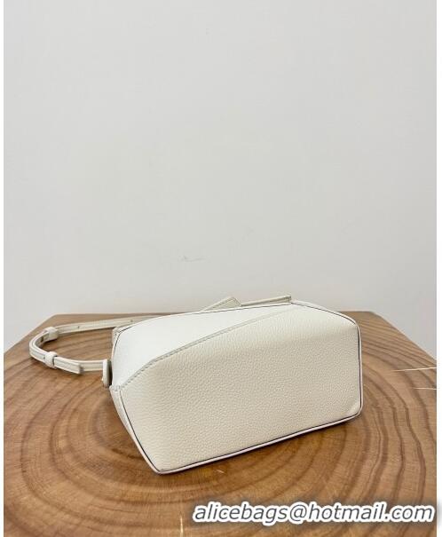 Shop Grade Loewe Mini Puzzle Bag in Soft Grained Calfskin 9310L White 2023 TOP