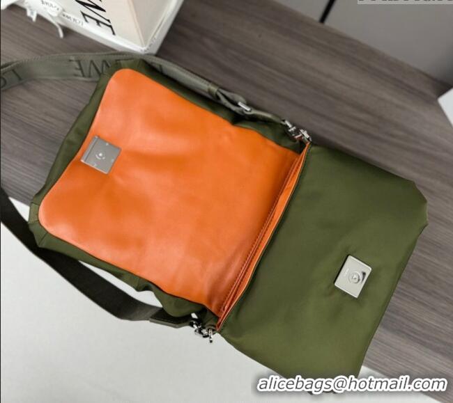 New Design Loewe Puffer Goya Bag in 062768 Nylon Green 2023