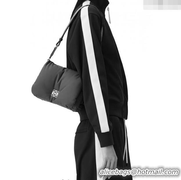 Inexpensive Loewe Puffer Goya Bag in Nylon 062768 Black 2023