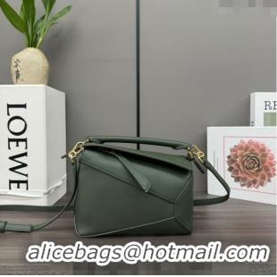 Promotional Loewe Mini Puzzle Edge bag in Grained Calfskin 062312 Green 2023