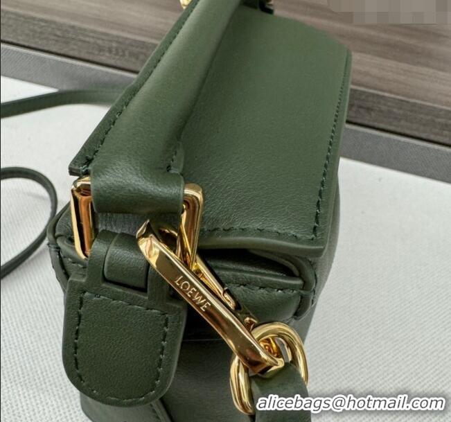 Promotional Loewe Mini Puzzle Edge bag in Grained Calfskin 062312 Green 2023