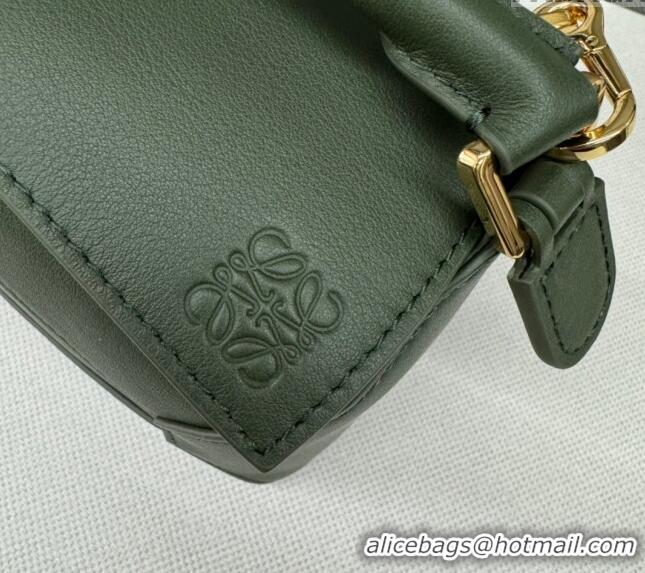 Promotional Loewe Mini Puzzle Edge bag in Grained Calfskin 062312 Green 2023