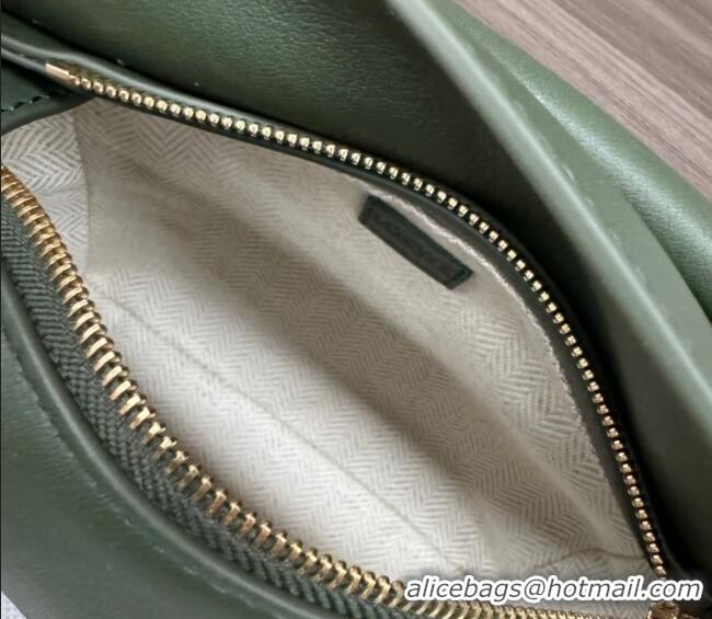 Promotional Loewe Mini Puzzle Edge bag in Grained Calfskin 062312 Green 2023