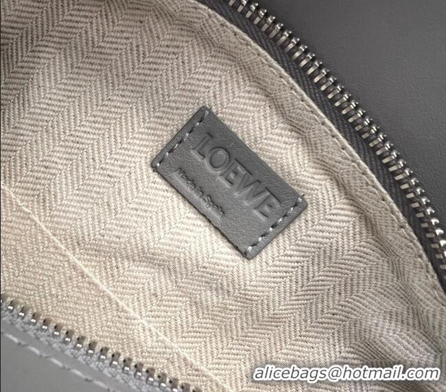 Good Quality Loewe Small Puzzle Edge bag in Classic Calfskin 261801 Pearl Grey 2023