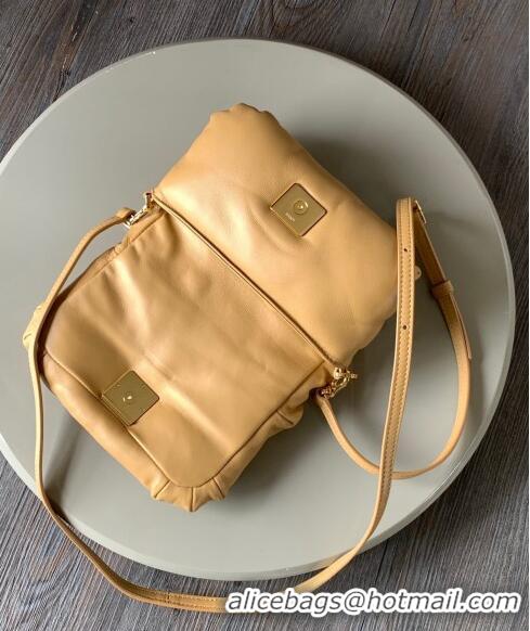 Good Taste Loewe Mini Puffer Goya bag in shiny nappa lambskin LE9141 Camel Yellow 2023