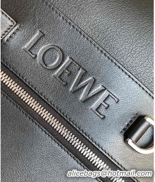 Shop Cheap Loewe Men's Convertible backpack in classic calfskin LE9112 Black 2023