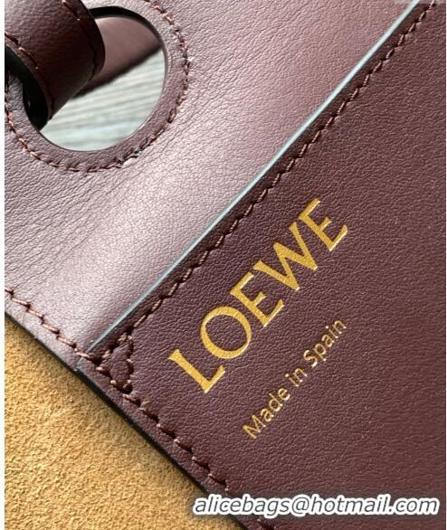 Unique Grade Loewe Small Anagram Tote bag in classic calfskin 9300 Purple 2024