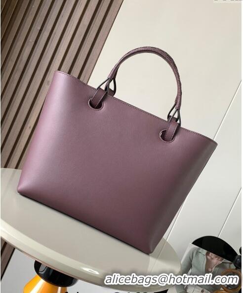 Unique Grade Loewe Small Anagram Tote bag in classic calfskin 9300 Purple 2024