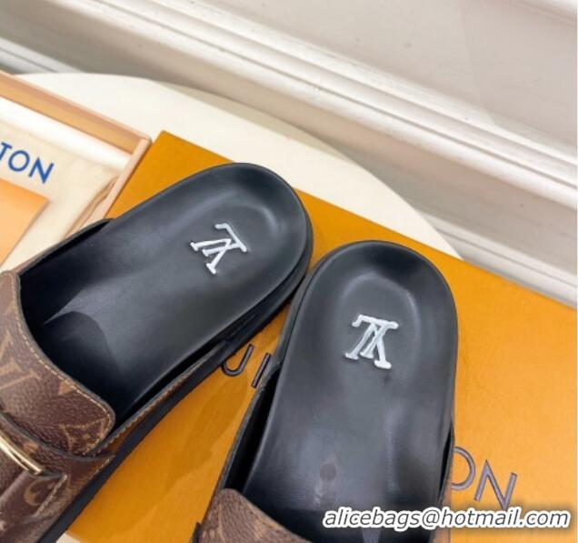 Perfect Louis Vuitton Monogram Canvas Flat Mules 0320059