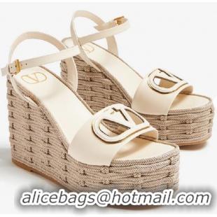 ​Top Quality Valentino Garavani VLogo Cut-out Wedge Sandals VA4987